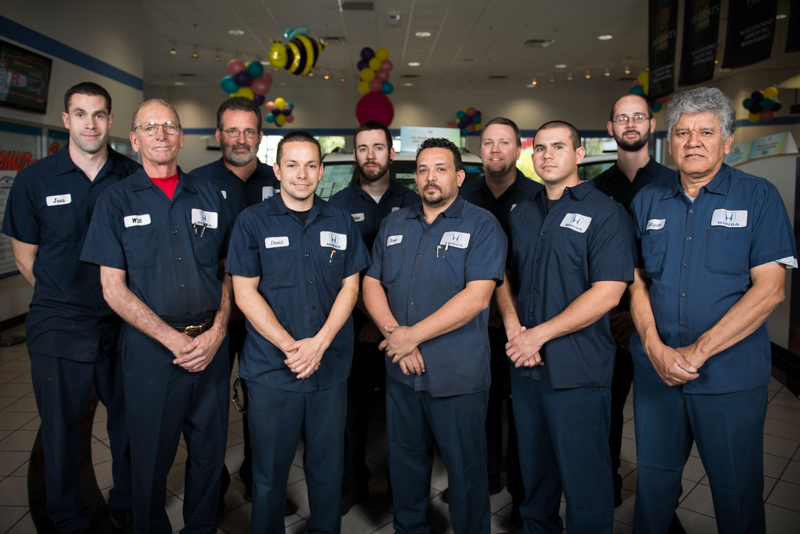 Service Team Employee Group Photo